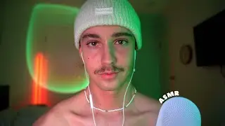 ASMR deep breathing on the mic
