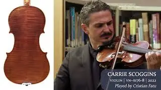 Carrie S. Scoggins violin 2022 / Cristian Fatu / at the Metzler Violin Shop
