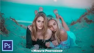 1 Minute Photoshop - Pink and Blue Effect in Photoshop (FREE Preset)