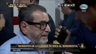 Único dirigente de boca que dice la verdad de lo sucedido en el bus de boca