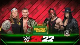 WWE 2k22 TAG TEAM CHAMPION SHIP UNDERTAKER AND KANE VS RANDY ORTON AND RIDLE  FULL MATCH GAMEPLAY!