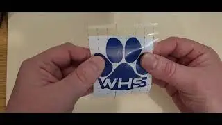 transferring a vinyl sticker to a non porous surface