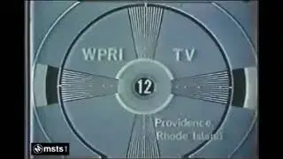WPRI-TV 12 Test Pattern 1970s-1980s MSTS1 (I)