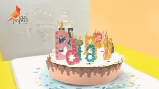 3D pop up card for birthday | Cut Pop Up