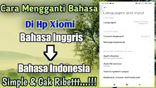 cara mengganti bahasa di hp xiomi