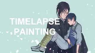 Black Butler - Sebastian & Ciel - Speedpaint #Kuroshitsuji #timelapse #painting