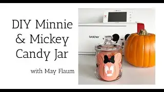 DIY Minnie and Mickey Candy Jar