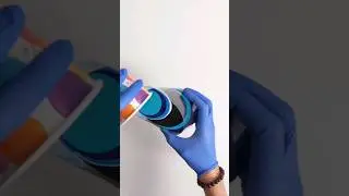 Acrylic pouring turned knife painting! #knifepainting #pouring #acrylicpouring