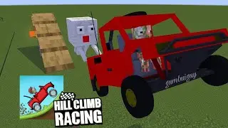 Monster School : HILL CLIMB RACE CHALLENGE- Minecraft Animation