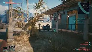 Cyberpunk gun flash