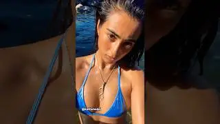 Sunny day = cute selfies 💙 #metallic #bikini #laketahoe #reggae