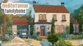 mediterranean family home \\ The Sims 4 speed build