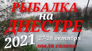 РЫБАЛКА НА ДНЕСТРЕ 2021 27 /28 октября. Ловля сазана 