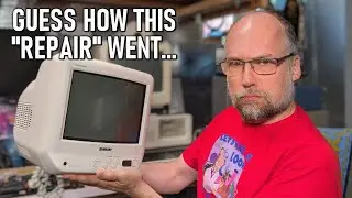 This little Sony Trinitron TV squeals and then shuts off (KV-9PT50)