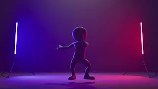 Neon Dance Party: 3D Animated VJ Loops 