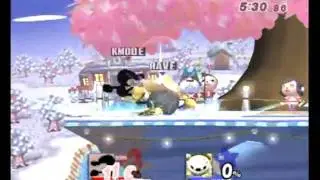 JIGS V Pools RAVE (Metaknight) Vs. K-MODE (Game and Watch) 1