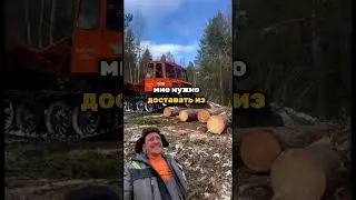 ЭКСКЛЮЗИВ! ВЫВОЗ ОГРОМНЫХ БРЕВЕН!