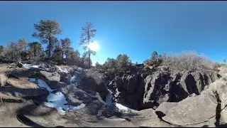 Waterfall in the Mountains, 360 Monoscopic VR