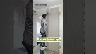 Installation of invisible door #wallpanel #installation  #doors   #interiordesign #fyp #wallpanel