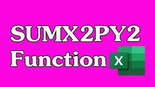 SUMX2PY2 EXCEL FUNCTION