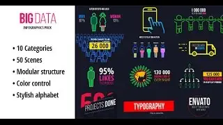 BigData - Ultimate Infographics Pack (After Effects Template)