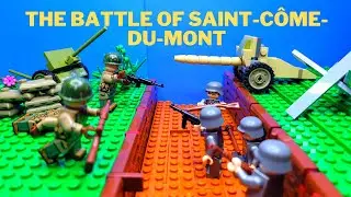 Lego World War 2 - The Battle of Saint-Côme-Du-Mont - stopmotion