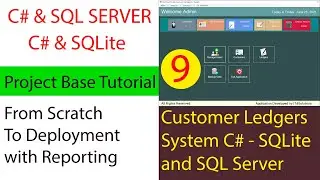 09-C# | SQL Server | SQLite Tutorial in Urdu - Customer and Ledgers System - Crystal Reports Design
