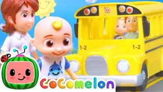 Wheels on the Bus | Toy Play Learning | 