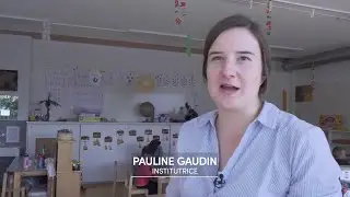 Première rentrée d'une jeune institutrice à Ayent en Valais