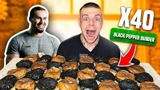 IBRA TV m'a lancé le DÉFI de MANGER 40 BLACK PEPPER BURGERS ! Si je perds, Combat d'UFC contre lui !