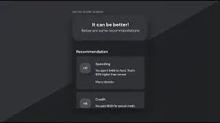Saving score screen - Bank App UI KIT Android Studio#AdobeXD#Zeplin-Part 3 #3