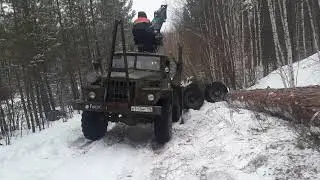 ЖЕСТЬ не вытянул в гору , сломал полуось на Лесовозе!!!