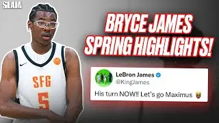 Bryce James Makes Debut with NEW SCHOOL & Goes Crazy at EYBL 🤬🔥 | FULL Spring Highlights