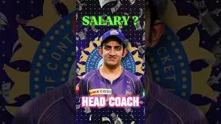 Gautam Gambhir is New Head Coach Of Indian Team . Salary Of Head Coach ? 