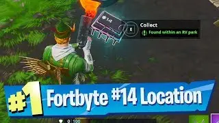 Fortnite Fortbyte #14 Location - Found within an RV Park