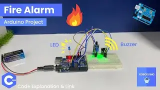 🔥 Flame Sensor with Buzzer & LED💡 Arduino UNO Fire Alarm Project