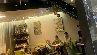 Happy New Year 🎄 Поздравляем с Рождеством и Новым годом 2024 Минск ТЦ Арена-сити кафе Ajia ☕️🍰🎹