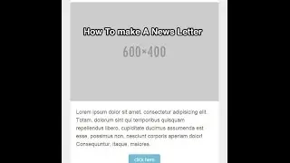 How to make an email newsletter with responsive web design