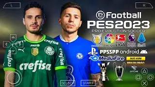 Pes 2023 PPSSPP Brasileirão e EuropeusCom Recentes Contratações e Gráficos Realistas