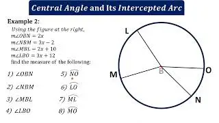 Central Angle and Intercepted Arc Relationship