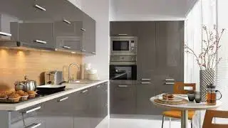 Современные кухни в сером цвете. Тренды 2024 года.