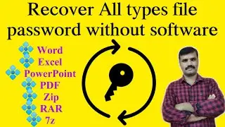 recover forgotten password word, excel, PowerPoint, PDF,  Zip, RAR, 7z all in one