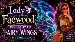 DIY Fiber Optic Fairy Wings - How To Make Light Up Fairy Wings