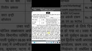 Computer Technic Madhnished Utpad Bibhag Patna Data Entry Operator New Vacany No Fee No Exam#shorts