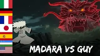 Madara Uchiha recognizes Guy's power  in different languages| Naruto shippuden
