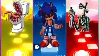 👀 Toilet Monster 🆚 Sonic EXE 🆚 Siren Head. 🎶 Who Is Best?