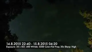 Gopro Hero 4 black settings in night time-lapse