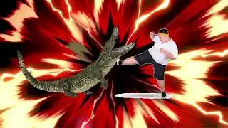 Man vs gator