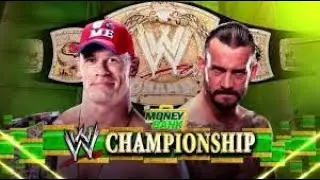 CM Punk vs John Cena For The WWE Championship
