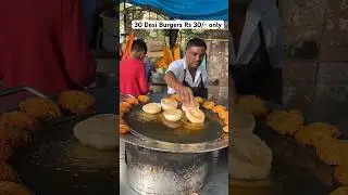 30 desi burgers Rs 30 only #burger #youtubers #indianfoodbloggers #foodiesofindia #desifood #cheese